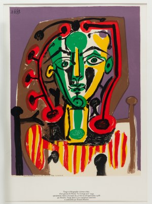 Pablo Picasso (1881 Malaga - 1973 Mougins), Figure au corsage raye