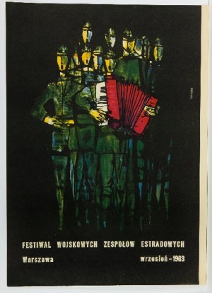 Roman Opałka (1931 Abbeville-Saint-Lucien - 2011 Rzym), Festiwal Wojskowych Zespołów Estradowych, 1963 r.