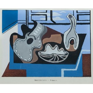 Louis Marcoussis (1878 Warszawa - 1941 Cusset), Martwa natura z gitarą