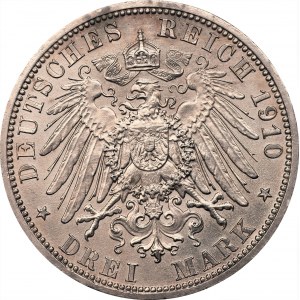 NIEMCY - Saksonia Weimar Eisenach - 3 marki 1910 - zaślubinowe