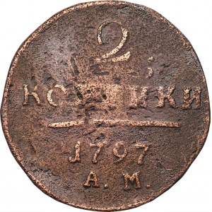 ROSJA - Paweł I (1796-1801) 2 kopiejki 1797 - AM, Anninsk