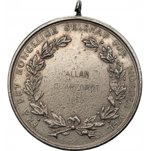 Norwegia - medal za długą i wierną służbę - grawerowany Alan Quarfoedt 1963