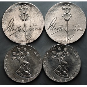 NORWEGIA - zestaw 4 sztuk monet - 2 x 100 koron 1982 i 50 koron 1978