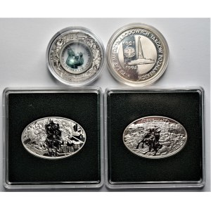 Zestaw 4 monet kolekcjonerski - 200.000 zł 1991 + 3 x 10 złotych (2008-2010)
