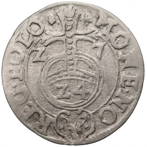 Zygmunt III Waza (1587-1632) - Półtorak 1627 Bydgoszcz – Półkozic z kropkami. Rzadsza odmiana