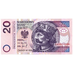 20 złotych 1994 - seria zastępcza ZA 0014186