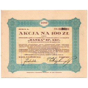 HANKA - Górnośląska Fabryk Czekolady i Cukrów w Siemianowicach Śląskich - 100 zł 1928