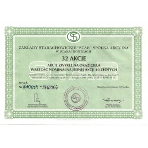 Zakłady Starachowickie STAR Spółka Akcyjna - 32 x 10 złotych 1995