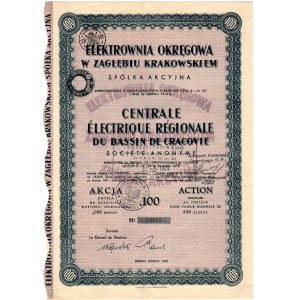 Elektrownia Okręgowa w Zagłębiu Dąbrowskim S.A., - 100 złotych 1935