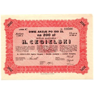 Hipolit Cegielski - 2 x 100 złotych 1929