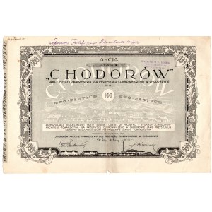 CHODORÓW - Akcyjne Towarzystwo dla Przemysłu Cukrowniczego - 1 x 100 złotych 1925