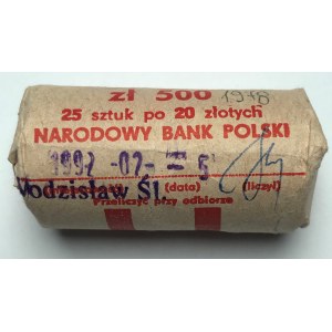 Rulon bankowy (25 sztuk) 20 złotych 1978 Interkosmos