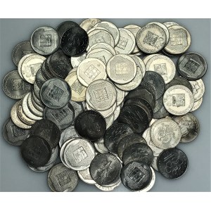 Zestaw 130 srebrnych monet (mapka, olimpiada, faszyzm, Jan Paweł II) - 1172,35 gram czystego srebra