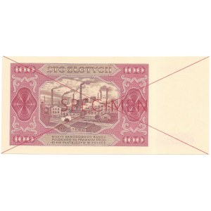 100 złotych 1948 - SPECIMEN - AG 1234567/AG 8900000