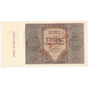 1.000 złotych 1945 - seria Dh - WZÓR