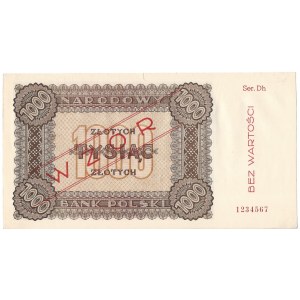 1.000 złotych 1945 - seria Dh - WZÓR