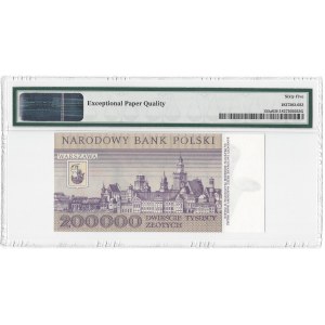 200.000 złotych 1989 - seria A - PMG 65 EPQ