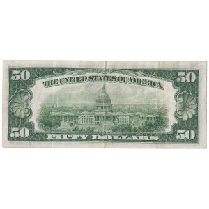 USA - 50 dolarów 1934 - zielona pieczęć