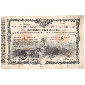 WĘGRY - Los 2 guldeny 1888 Budapeszt
