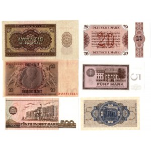 NIEMCY - zestaw 6 banknotów (1929-1985)