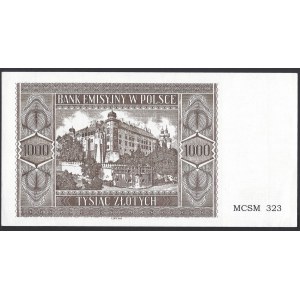 Rekonstrukcja - 1000 złotych 1941 (2004) Krakowiak - numeracja 323