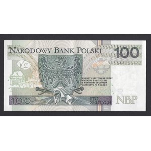 100 złotych 2018 - seria EP numeracja radarowa 8777778