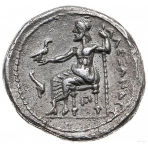 tetradrachma ok. 320-317 pne, Amphipolis; Aw: Głowa Her...