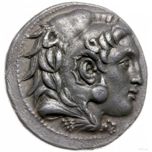 tetradrachma ok. 285-275, mennica Pella?; Aw: Głowa Her...