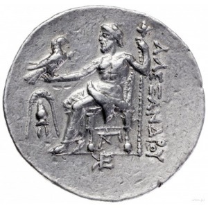 tetradrachma ok. 275-270 pne, Pella ?; Aw: Głowa Herakl...