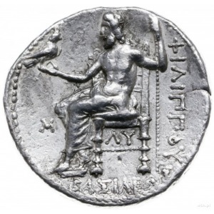 tetradrachma ok. 323-317 pne, Babilon; Aw: Głowa Herakl...
