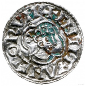 denar typu quatrefoil, 1018-1024, mennica Dover, mincer...