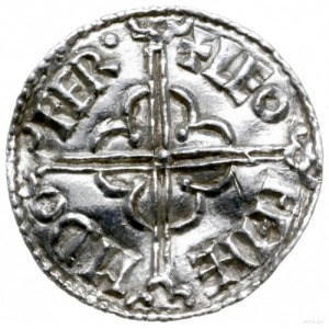 denar typu quatrefoil, 1018-1024, mennica Dover, mincer...