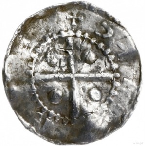 denar 1002-1024, mennica Deventer; Aw: Dłoń opatrzności...