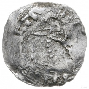 denar, tzw. siegesmünze 1014-1024; Aw: Głowa w prawo i ...