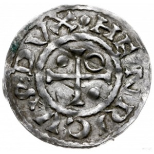 denar 985-995, Ratyzbona, mincerz Vald; Hahn 22d1.1; sr...