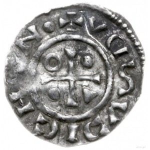 denar 995-1002, Ratyzbona, mincerz Viga; Hahn 25e2.1; s...