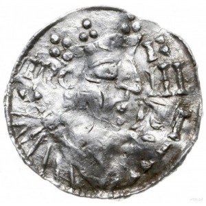 denar 1009-1024, Ratyzbona, mincerz Od; Hahn 29c2; sreb...