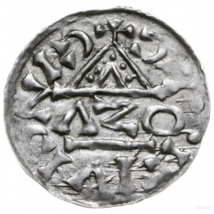 denar 1018-1026, Ratyzbona, mincerz Aza; Hahn 31b2; sre...