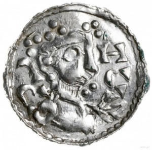 denar 1039-1042, Ratyzbona; Hahn 43A.1; srebro 18 mm, 1...