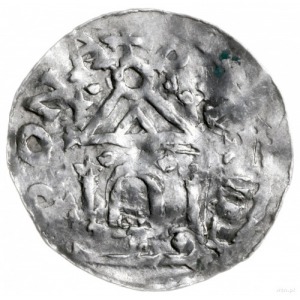 denar 1042-1047, Ratyzbona; Hahn 47 var (nie notuje tyc...