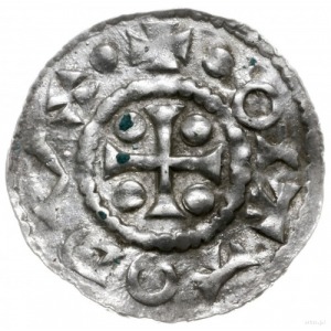 denar 976-982, Nabburg, mincerz An; Hahn 70a3.1; srebro...