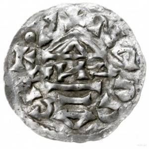 denar 976-982, Nabburg, mincerz An; Hahn 70a3.1; srebro...