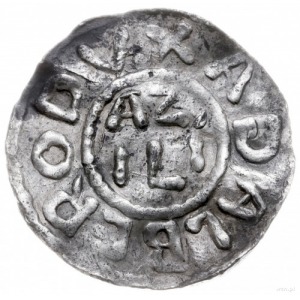 denar 1025-1035, Salzburg; Aw: Krzyż, na nim P SVL, wok...