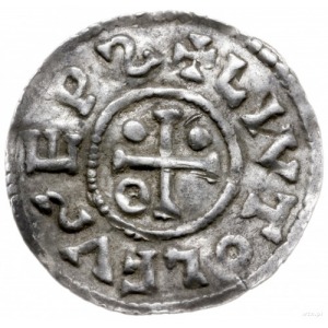 denar 989-995, Augsburg, mincerz Vilja; Hahn 138a1.4; s...