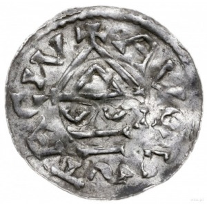 denar 989-995, Augsburg, mincerz Vilja; Hahn 138a1.4; s...