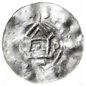 denar typu OAP, 983-1002, Goslar; Aw: Kapliczka z belka...