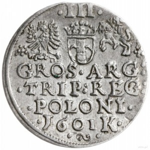 trojak 1601, Kraków; popiersie króla w lewo; Iger K.01....