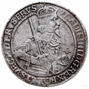 talar 1637, Toruń; Aw: Półpostać króla w prawo i napis ...