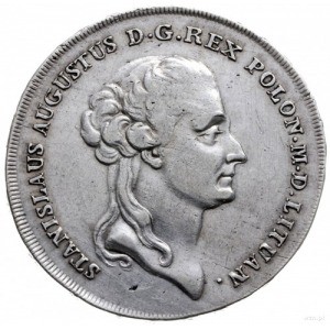 talar 1788, Warszawa; odmiana z dłuższym wieńcem; srebr...
