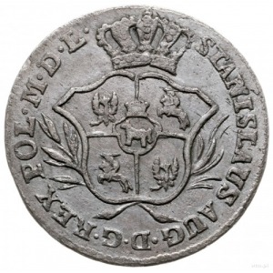 półzłotek 1771, Warszawa; data małymi cyframi, ściśnięt...